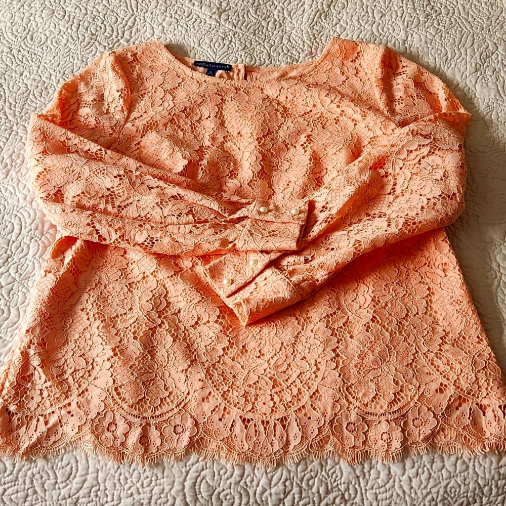 Lace long sleeve top